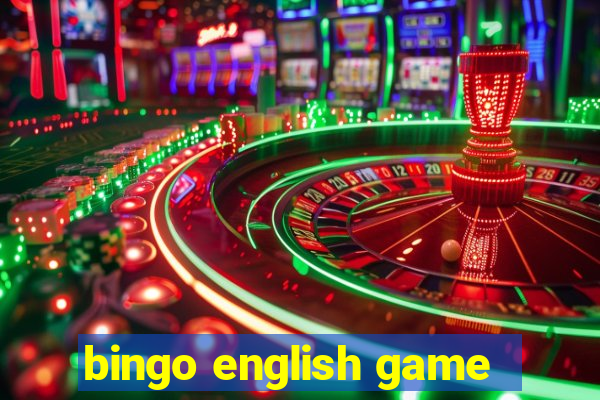 bingo english game