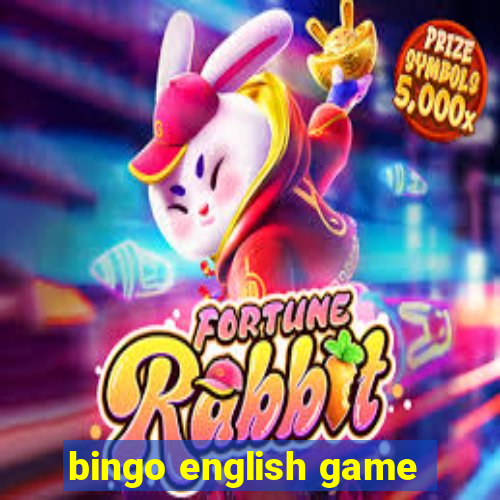 bingo english game