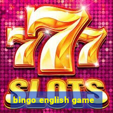 bingo english game