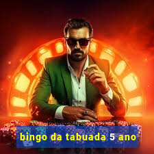 bingo da tabuada 5 ano