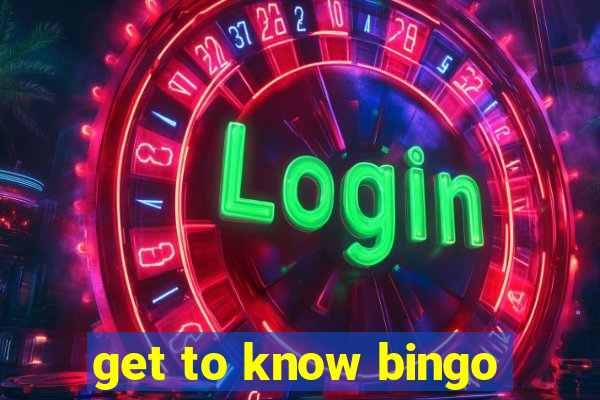 get to know bingo