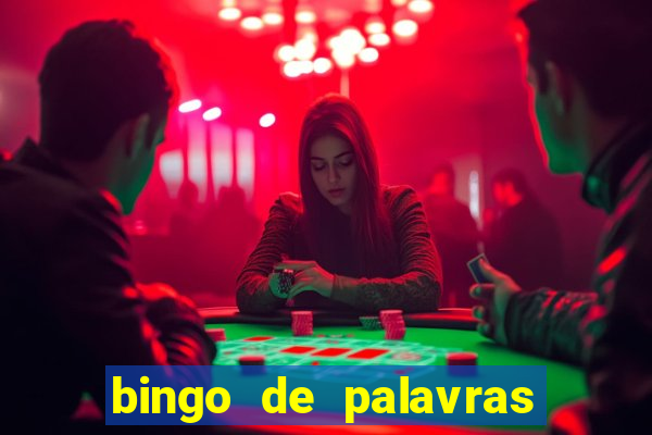 bingo de palavras para 3 ano