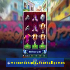 @marcondes:playfootballgames bingo football