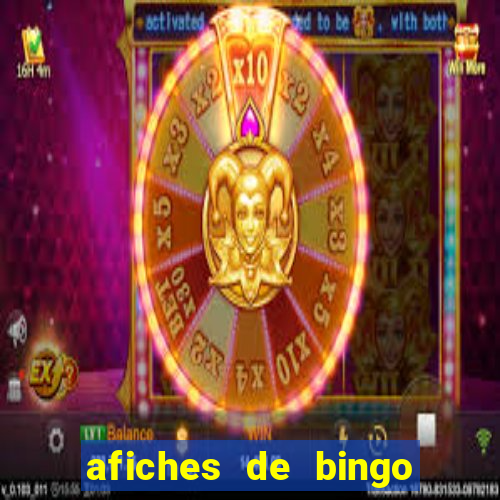 afiches de bingo para editar