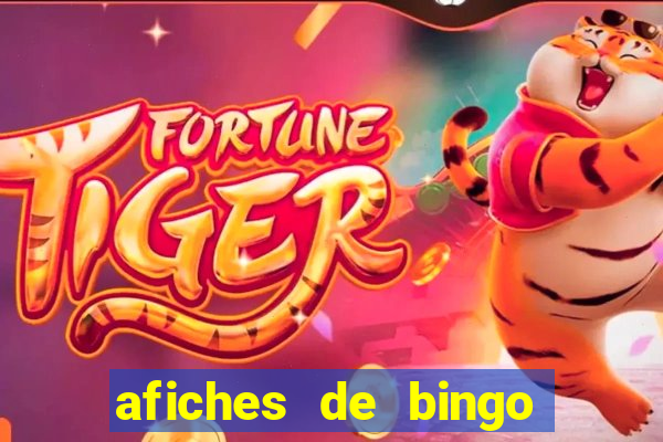 afiches de bingo para editar