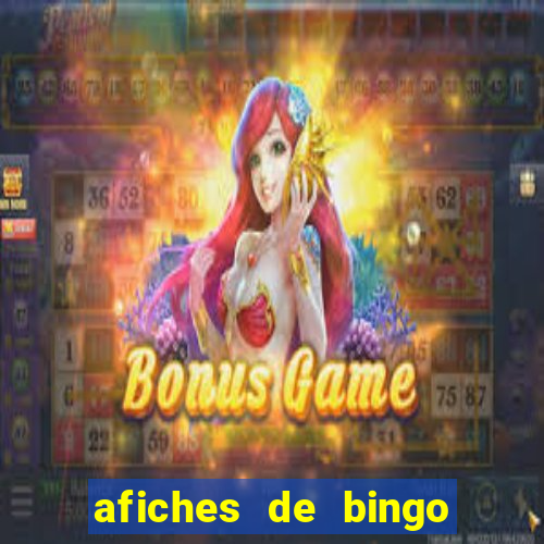 afiches de bingo para editar