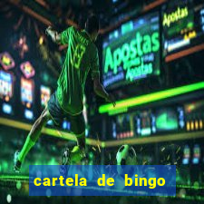 cartela de bingo pra imprimir