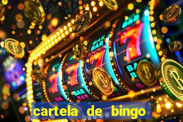 cartela de bingo pra imprimir