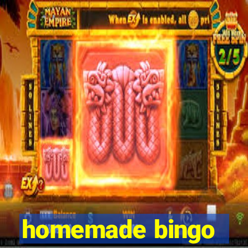 homemade bingo