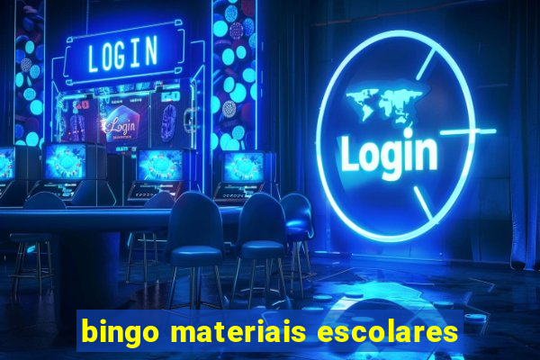 bingo materiais escolares