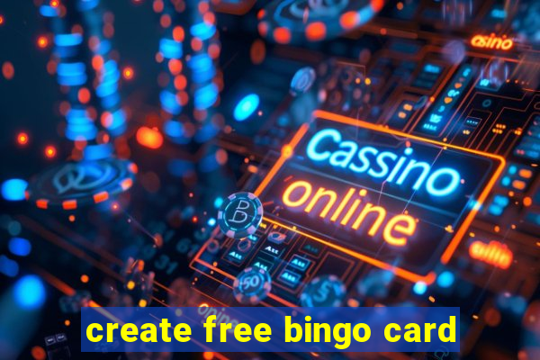 create free bingo card