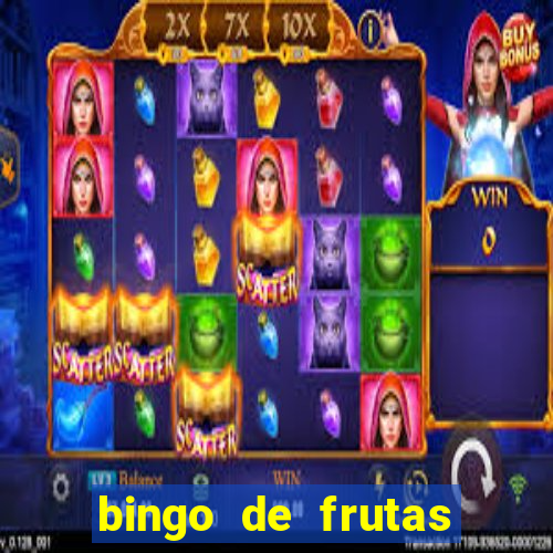 bingo de frutas para imprimir pdf