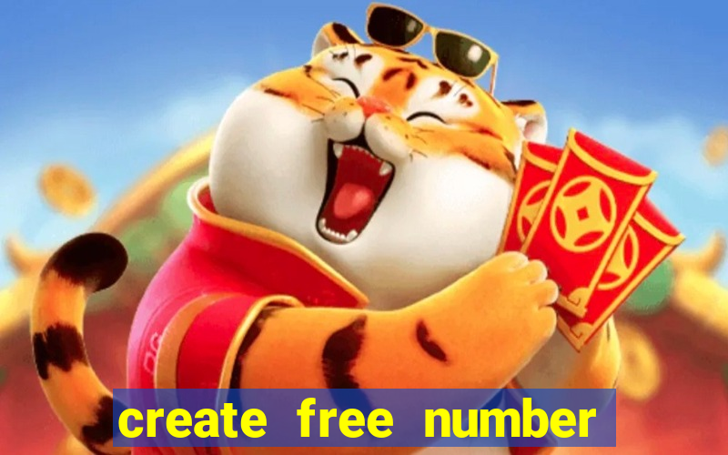 create free number bingo card