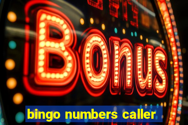 bingo numbers caller