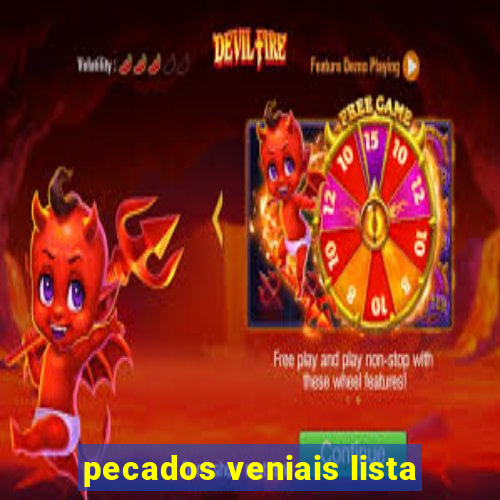 pecados veniais lista