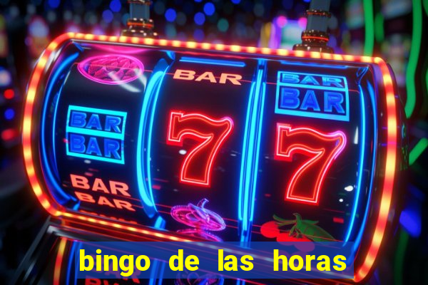 bingo de las horas para imprimir