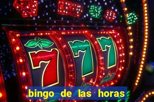 bingo de las horas para imprimir