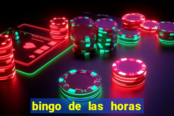 bingo de las horas para imprimir