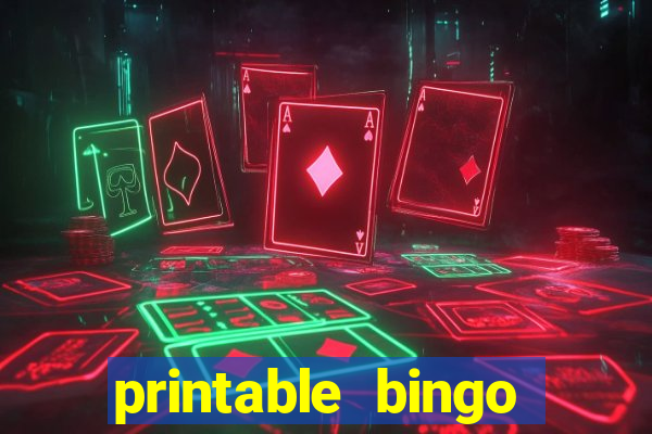 printable bingo card generator