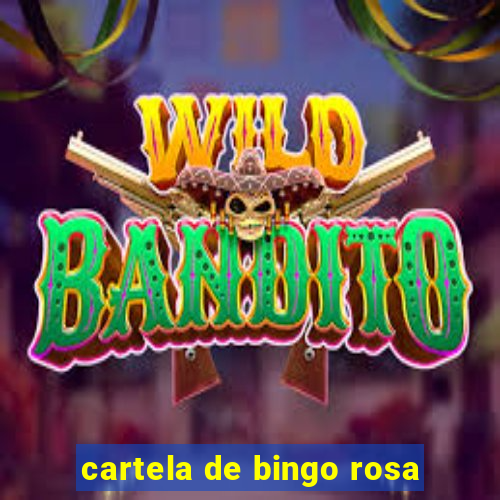 cartela de bingo rosa