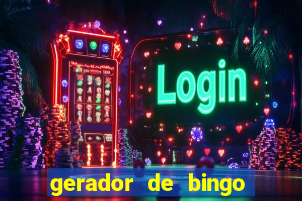 gerador de bingo cha de bebe