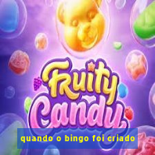 quando o bingo foi criado