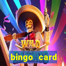 bingo card generator with pictures