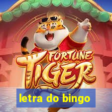 letra do bingo