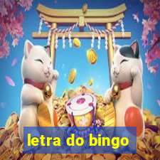 letra do bingo