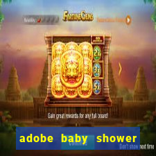 adobe baby shower bingo cards