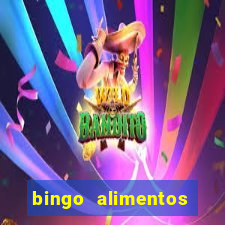 bingo alimentos para imprimir