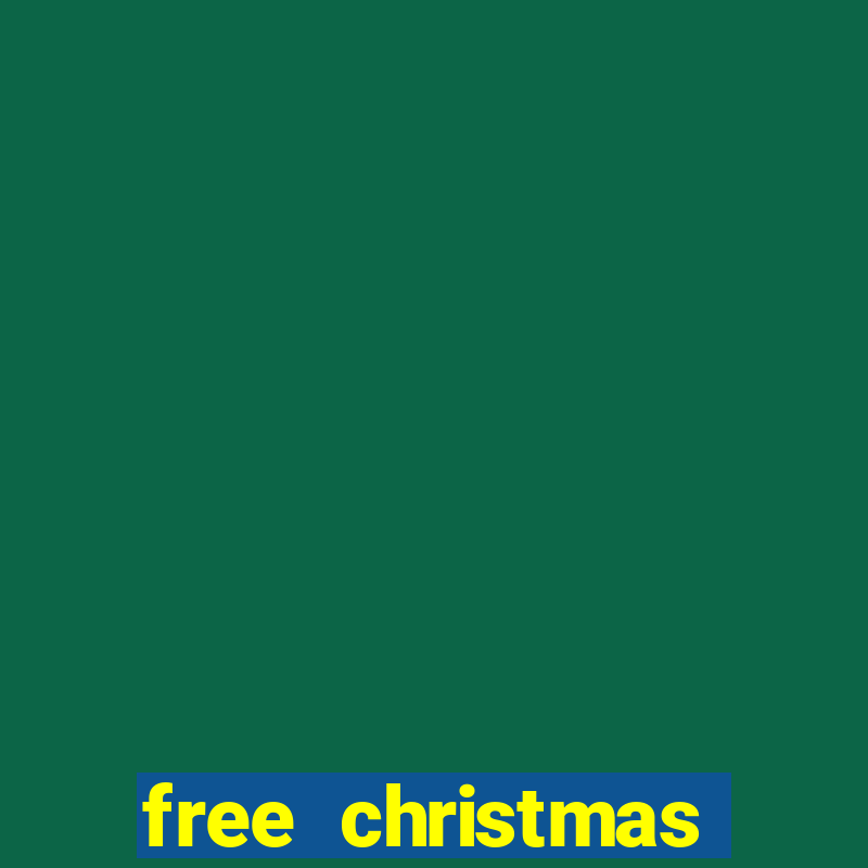 free christmas bingo cards