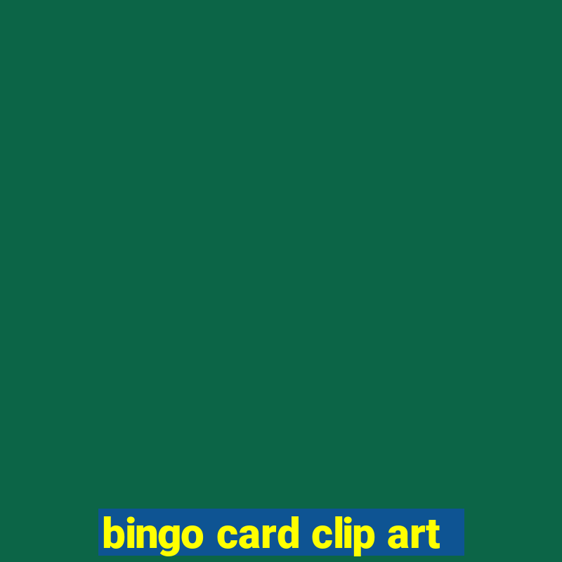 bingo card clip art