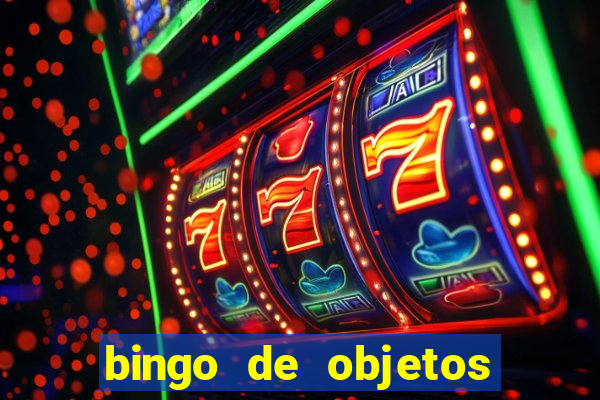 bingo de objetos para imprimir