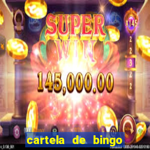 cartela de bingo cha de panela