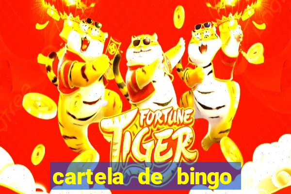 cartela de bingo cha de panela