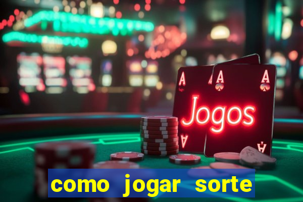 como jogar sorte do dia