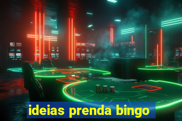 ideias prenda bingo