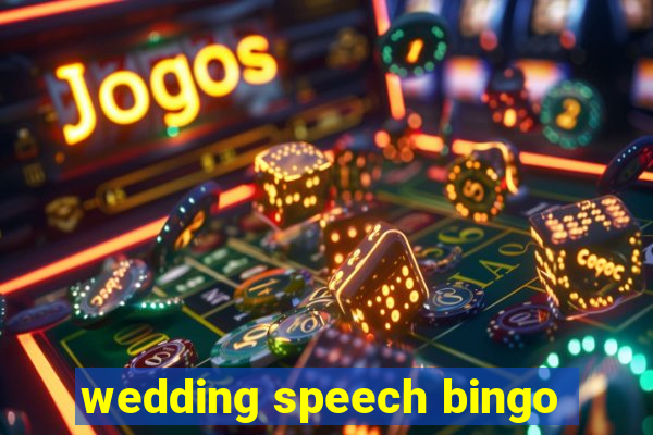 wedding speech bingo