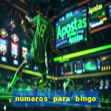 numeros para bingo de 1 a 90