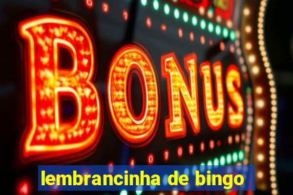 lembrancinha de bingo