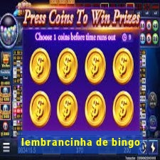 lembrancinha de bingo