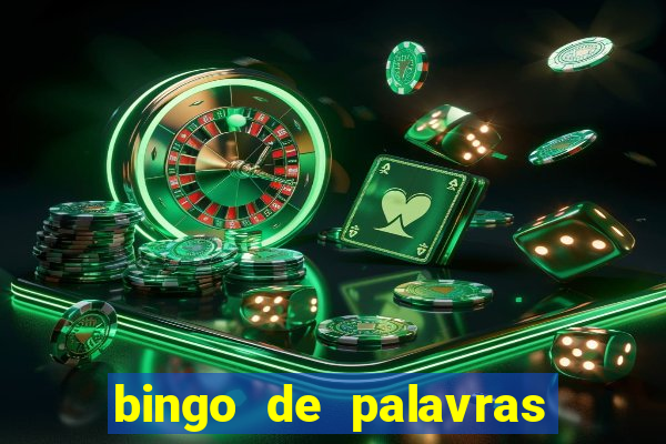 bingo de palavras cha de bebe