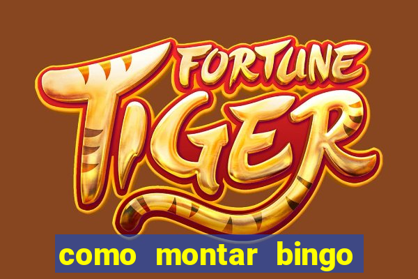 como montar bingo brinquedos toia