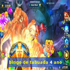 bingo de tabuada 4 ano