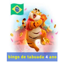 bingo de tabuada 4 ano