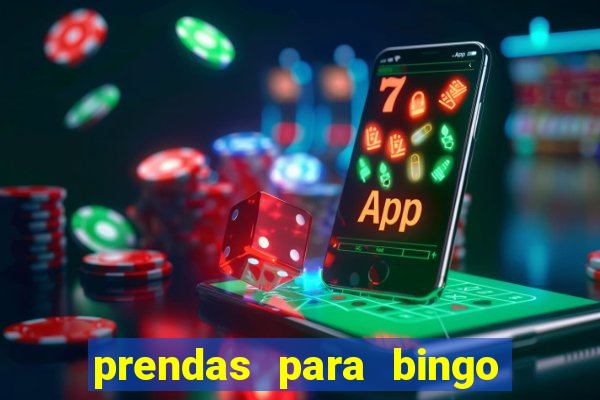 prendas para bingo de natal