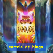 cartela de bingo cha de panela