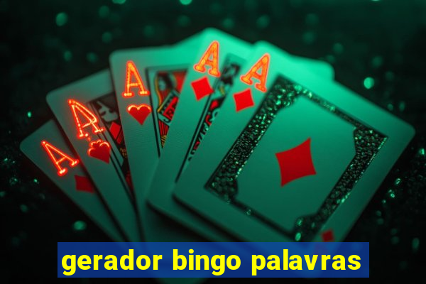 gerador bingo palavras