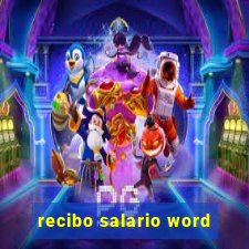 recibo salario word